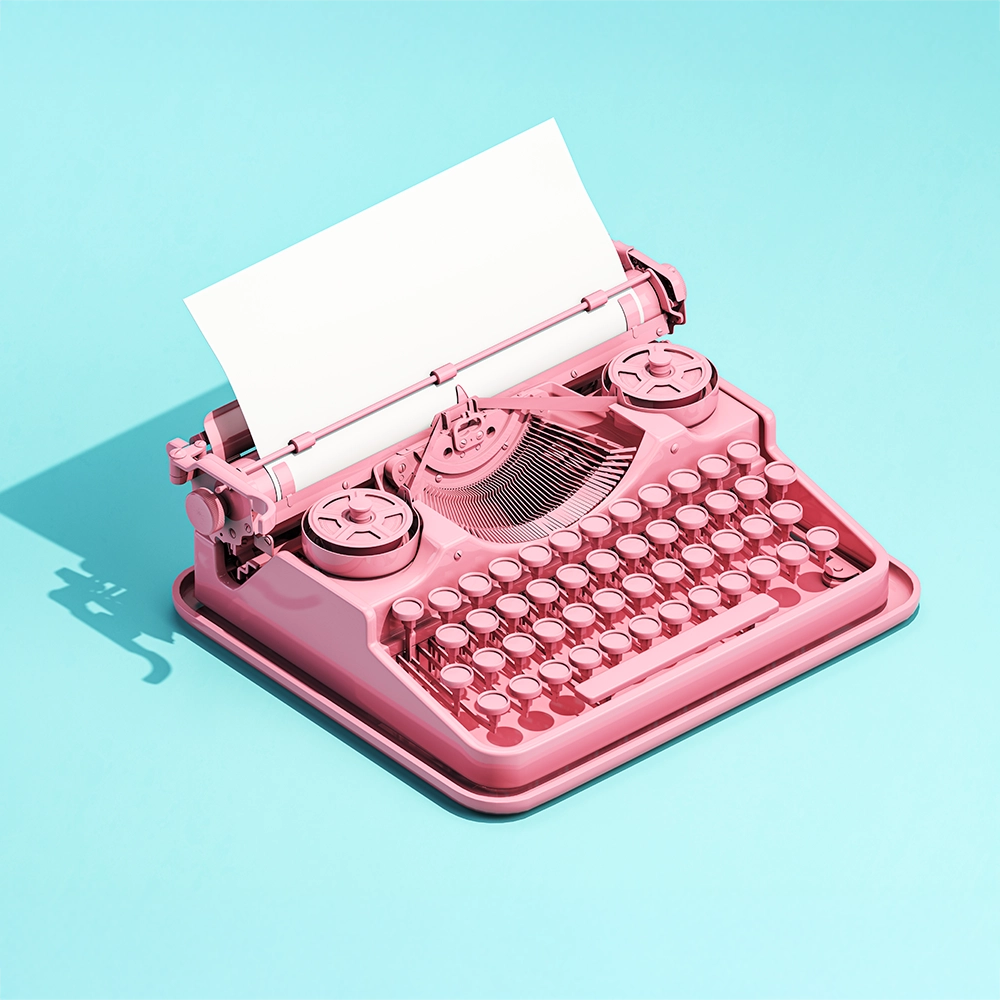 WCYW typewriter corporate portfolio